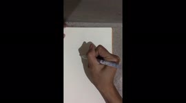 Handwriting girl demonstrating one of her techniques in Naga City Philippines
