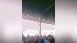 Hundreds of tourists left stranded as heavy snow hits scenic spot in China