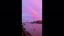UK: Stunning Burst Of Sunset Colors Above London