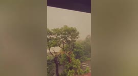 Tropical Cyclone Batsirai hits homes on Reunion Island in the Indian Ocean