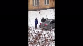 Sniper shoots icicles off residential buildings