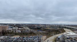 Timelapse of storm clouds in the Houston sky, US