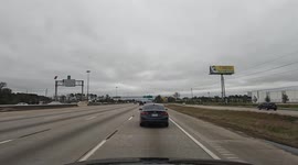 Subaru Outback Drifts into a Speeding Jeep's Lane in Houston
