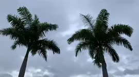 Skies overcast hours before Tropical Cyclone Batsirai skirts Reunion Island