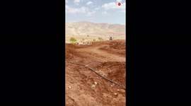 'Dirtbike rider sent flying after hard landing following a jump *Motocross Crash*'
