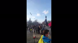 Ukraine: Thousands Of People Protest In Kharkiv Against Russian Invasion