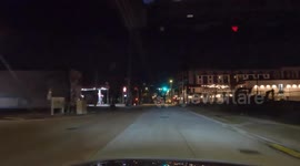 Red light runner almost causes an accident on Montrose in Houston, TX