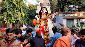 Saraswati Puja concludes with idol immersion in eco-friendly manner in Northern India