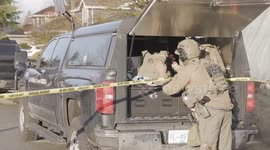 Police Arrest in a Residential Neighborhood for Robbery in Fraser Heights, Surrey, Vancouver, British Columbia, Canada. Part 2 of 4