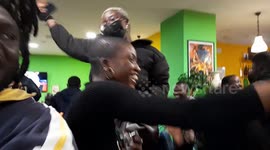 Senegalese in Madrid celebrate win over Egypt in Afcon final