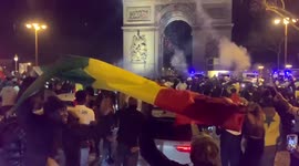 Fans celebrate Senegal’s first Afcon victory on streets of Paris