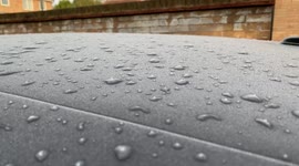 Large ice blobs form on car in Derbyshire as temperatures drop, UK