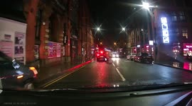 Just Eat Liverpool going through Red Lights