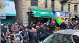 US: Fans Celebrate Senegal’s AFCON Win In NYC