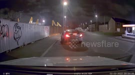 man cheats death while riding stolen motorcycle and crashes into a car