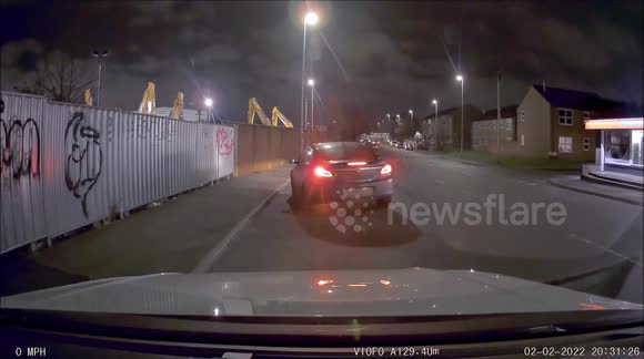 man cheats death while riding stolen motorcycle and crashes into a car
