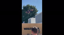 17 Year Old Guy At Parkour World Championship Performance 2021