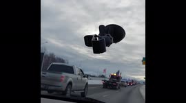 Alaska truck drivers join Canadian comrades in anti-vaccine mandate rally