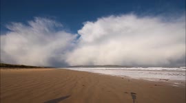 Time Lapse of Winter Convective Storm Cells from Benone Beach, UK