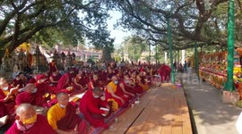 Hundreds of Tibetan Buddhism lamas gather in northern India for annual prayer festival