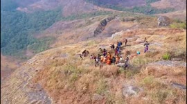 Watch - Almost after 50 hours, trekker trapped in the cleft of a hill near Malampuzha has been rescued