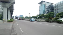 Quiet streets in Jakarta after Indonesian government tightens Covid restrictions