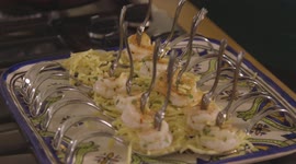 Seared shrimp scampi bites are perfect Super Bowl party pairing