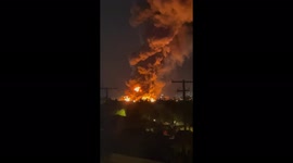 Large industrial fire breaks out in city of Orange in California