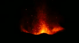 Ever-erupting Mount Etna spews again spectacularly