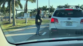 Singing for your lunch takes on a whole new meaning when one man plays guitar for travelers in Florida!!