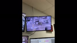 Inexperienced Forklift Driver Hits Pothole And Drops Pallet Of Merchandise
