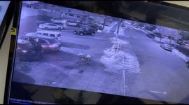 Man Chases His Shopping Cart And Slips On Ice While Trying To Stop It