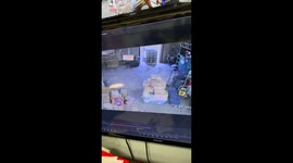Inexperienced Forklift Driver Drops Full Pallet Of Milk and Spills