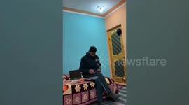 20-year-old youth performs several aiming tricks with ease in northern India