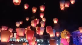 Taiwan sky lantern festival kicks off in Taipei