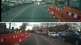 Undercover Police Car with Sirens Tries to Bully a Learner driver into a Live, Full of CCTV Cameras Bus Lane in Woolwich, SE London