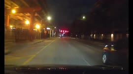 Red light runner in East Downtown Houston