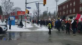 Canada: Counter Protesters Gather In Ottawa Demanding Freedom Convoy Truckers To Leave