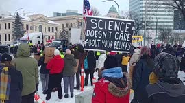 'Science doesn't care about your beliefs' - Manitoba protest against ‘Freedom Convoy’