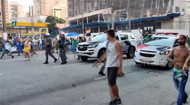 Several injured and one dead during a commotion after Palmeiras vs Chelsea game in Sao Paulo, Brazil