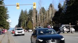 'Freedom Convoy' protests continue in Surrey, BC, Canada