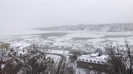 Minus twenty degrees Celsius in Quebec City Canada