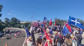 Thousands march in Australia's ‘Convoy To Canberra’ anti-vaccination protest