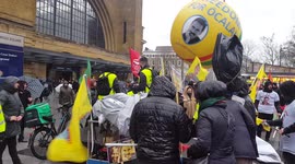 Freedom for Ocalan .kurdish protests central London