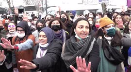 Women dance and sing on streets of Istanbul to protest rising energy costs