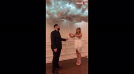Unique gender reveal celebration leaves parents-to-be on Cloud Nine