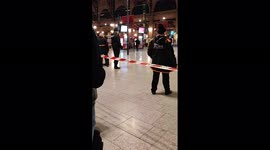 Gare du Nord station sealed off after knifeman shot dead by police in Paris