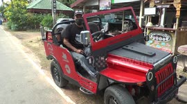 DIY inventor builds working electric car in Thailand