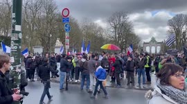 Protesters in Belgium gather near EU headquarters over COVID restrictions
