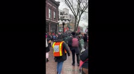 Canada: Gassy Jack Statue Toppled During Women’s Memorial March In Vancouver